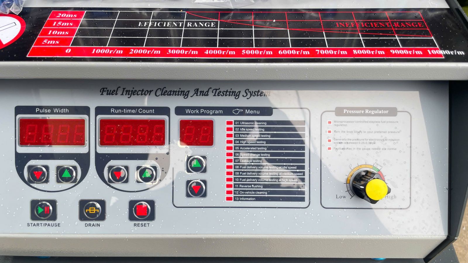 Máy kiểm tra và súc rửa kim phun điện tử VIMET FIC12302