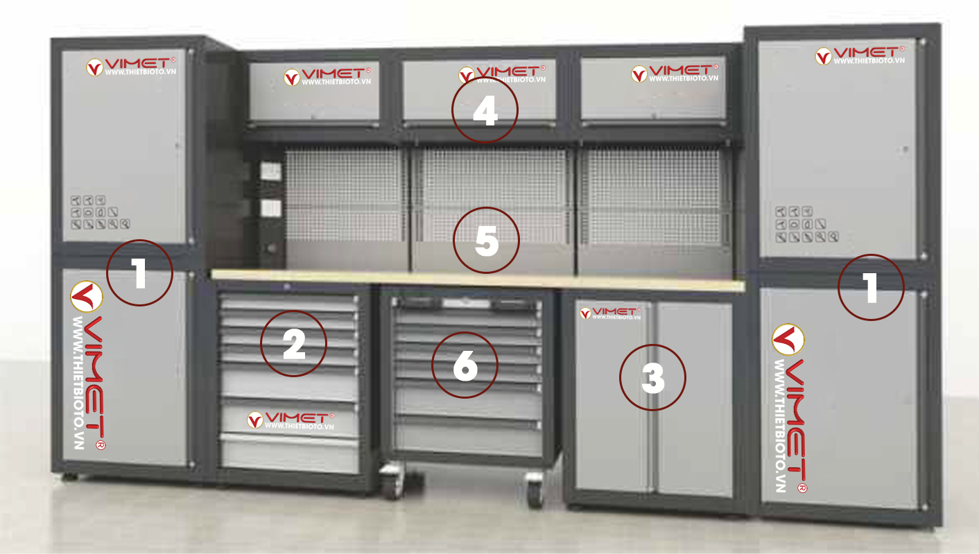 Hệ thống tủ đồ nghề đa năng VIMET TDC06101