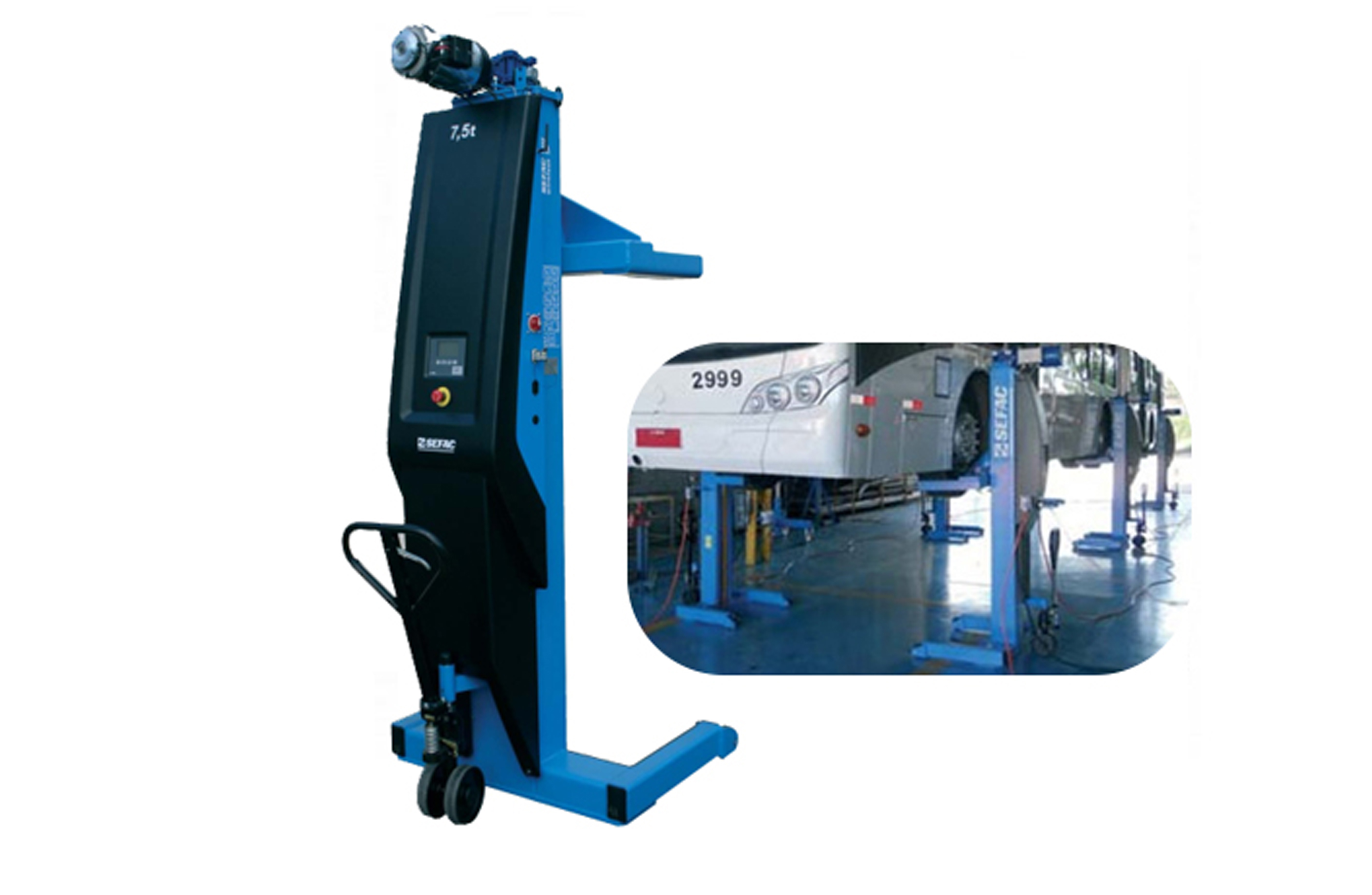 Cầu nâng 6 trụ