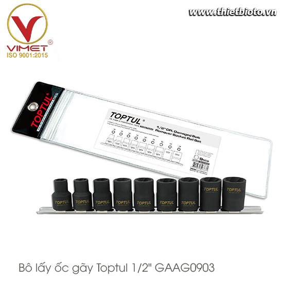 Bộ lấy ốc gãy Toptul 1/2
