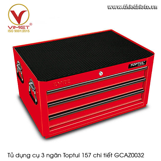Tủ dụng cụ 3 ngăn Toptul 157 chi tiết GCAZ0032