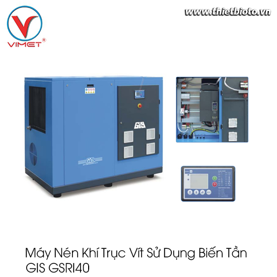 Máy nén khí trục vít inverter GIS 40 HP Gis GSRI40