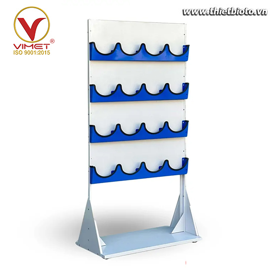 Kệ treo nón bảo hộ lao động 16 cái QT-BBH01-16