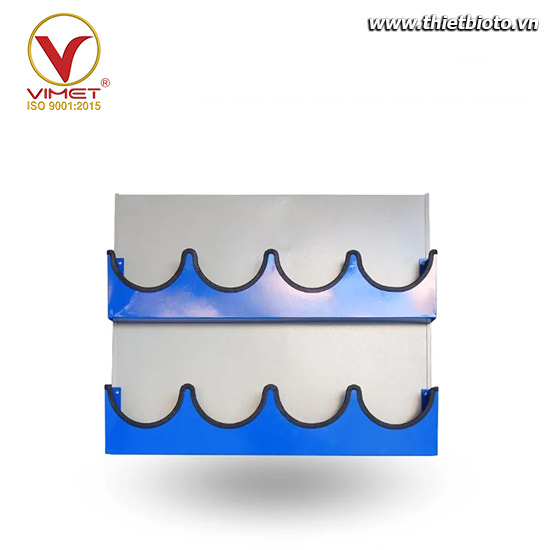 Giá treo nón bảo hộ lao động 8 nón (loại treo trên tường) QT-BBH01-A8