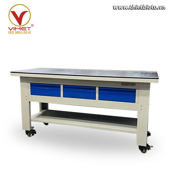 Bàn nguội cơ khí tải trọng 1000 kg (có bánh xe) QT-BN1000