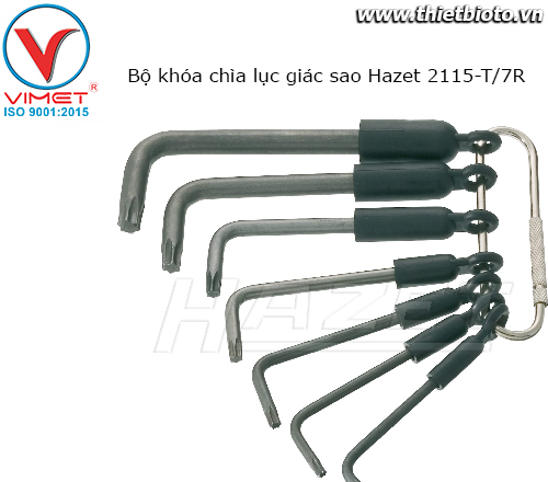 Bộ khóa chìa lục giác sao Hazet 2115-T/7R